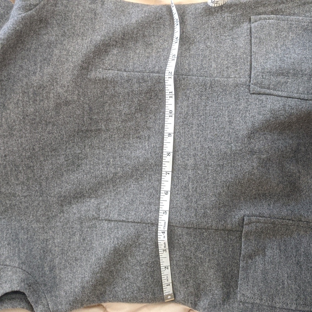 NEW Banana Republic Grey Wool Spandex Poly Lining Dress w Pockets! - Picture 6 of 10